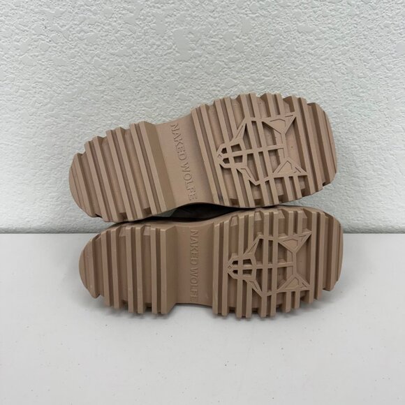 Naked Wolfe December Suede Leather Platform Mules Slides Shoes Womens 10 Euro 40 - Picture 8 of 9